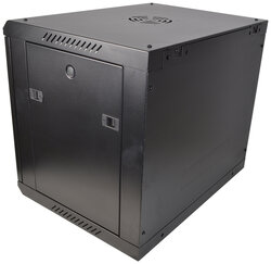 Cobra Metal 19" Rack Cabinet With Glass Door, BLACK CW945R, 9U 450mm 99202