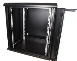 Cobra Metal 19" Rack Cabinet With Glass Door, Black CWR460, 4U 600 Deep 99205