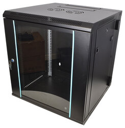 Cobra Metal 19" Rack Cabinet With Glass Door, Black CWR460, 4U 600 Deep 99205