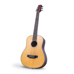 Carry-on Mini Acoustic Guitar, Brown