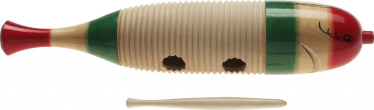Stagg Wooden Guiro Fish Shaped, with Scraper