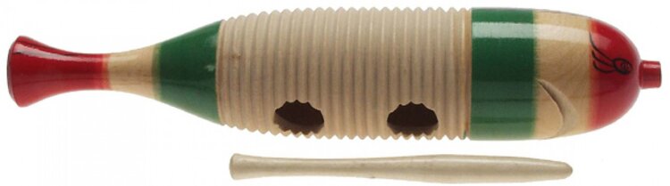 Stagg Wooden Guiro Fish Shaped, with Scraper