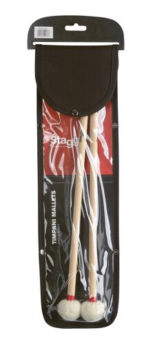 Stagg Timpani Mallets, Maple Handle and 1.4" (35 Mm) Felt Head