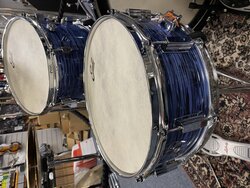 Pearl President 14" Snare - Used, Ocean Ripple