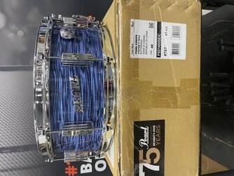 Pearl President 14" Snare - Used, Ocean Ripple