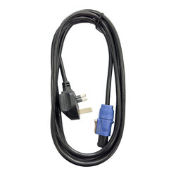 StageCore REAN PowerCon Twist Lock Cable to 13Amp UK Plug, 5 Metre