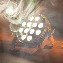 Citronic MagicPAR-80: 12 X 12W RGBWA/UV Fanless PAR Can, BLACK 154.066UK