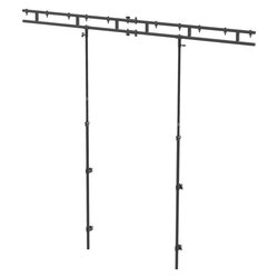 DJ Goal Post System with Carry Bag, Black (Compatible with All DJ Booths)