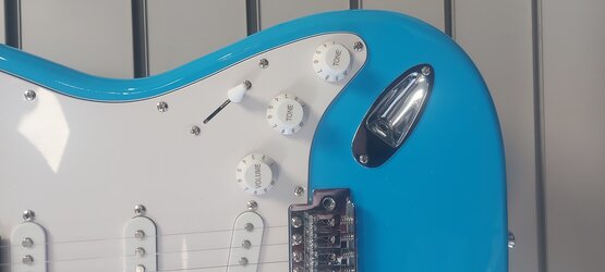 Johnny Brook JB 415 Electric Guitar High Gloss Finish Supplied with Lead, Blue
