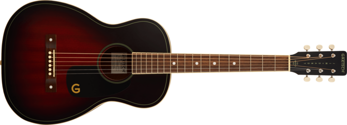 Jim Dandy Parlour Guitar, Cherry Burst