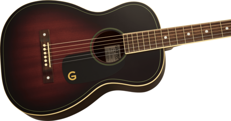 Jim Dandy Parlour Guitar, Cherry Burst