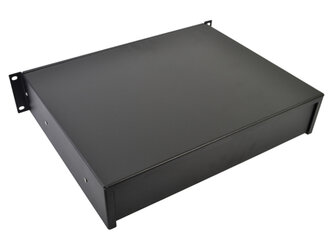 StageCore 19" 2U Rack Drawer with Lock, Black, ADRK2CR