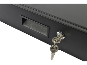 StageCore 19" 2U Rack Drawer with Lock, Black, ADRK2CR