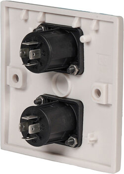EAGLE Twin Speakon Wall Plate, BLACK