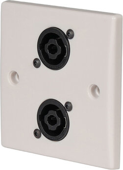 EAGLE Twin Speakon Wall Plate, BLACK