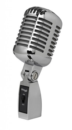 STAGG SDM100CR Professional 50s Style Crooners Microphone, Chrome