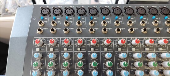 Allen & Heath PA20CP 500Watts X 2 Powered Mixer with Effects - Used