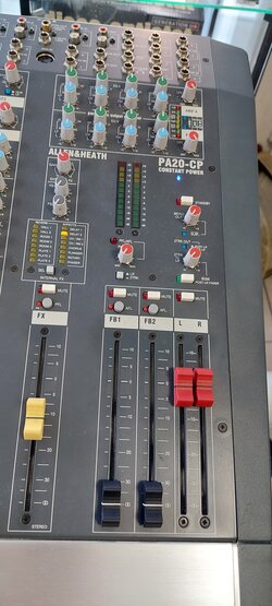 Allen & Heath PA20CP 500Watts X 2 Powered Mixer with Effects - Used