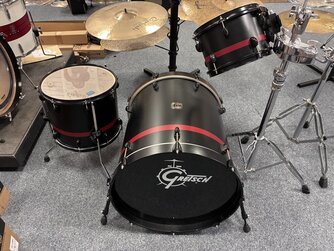 Gretsch Catalina Club Drum Shell Pack Kit - Used, Black, Red Stripe