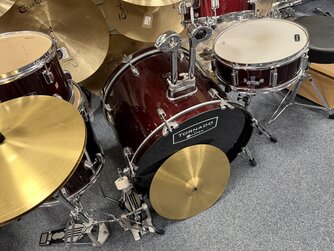 Mapex Tornado 5 Piece Drum Kit with Cymbals - Used, Red