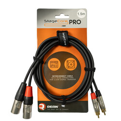 StageCore IPRO370 REAN 2x Male XLR - 2x RCA Connectors