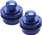 Hennessey Guitar / Bass Universal Strap Locks, Metallic Blue