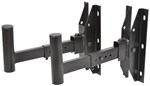 QTX Adjustable Speaker Bracket (Pair) 127.097, Black