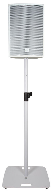 QTX Speaker Stand with Square Base 15KG Capacity 180.196UK, White