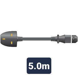 Mercury Power Lead UK Plug - IEC Black 5.0m