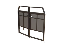 Ultimax DJ Booth Pro, Black and White Scrims