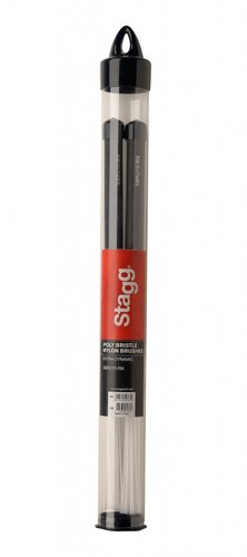 Stagg Polybristle Nylon Brushes with Black Rubber Handle Grip SBRU10-RN