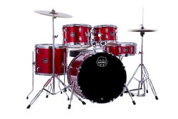 Mapex Comet ( Tornado) 22" 5 Piece Drum Kit, Red, With Cymbals and Stands