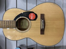 Fender CP-60S Solid Top Parlour Sized Acoustic Guitar, Natural