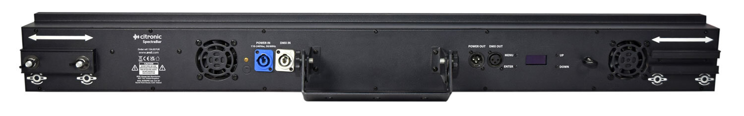 Citronic SpectraBar: 800W LED Colour Blinder and Strobe Bar, Black, 154.057UK