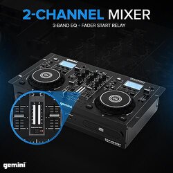 Gemini CDM-4000BT Dual CD, USB, Mixer Combo with Bluetooth