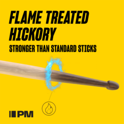 ProMark Rebound 7A FireGrain Hickory Drumstick, Acorn Wood Tip
