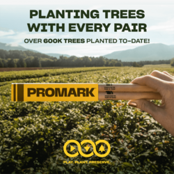 ProMark Rebound 7A FireGrain Hickory Drumstick, Acorn Wood Tip