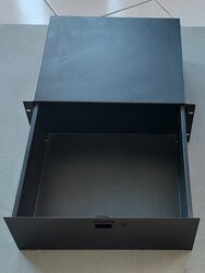 Used 4 U CP Cases 19 Inch Rack Draw, Black, USED
