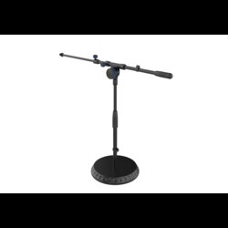 ULTIMAX Telescopic SHORT Round Base Boom Microphone Stand, BLACK, UTX 192BK 99106