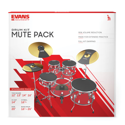 Evans SoundOff Full Box Set, Standard, Black