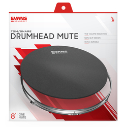 Evans SoundOff Drum Mute, 8 In, Black